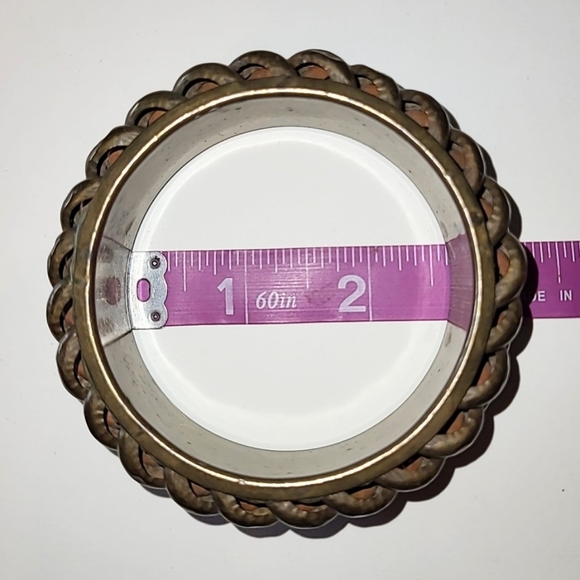 3 COPPER & MIXED METAL BANGLE BRACELETS - MADE IN INDIA - Picture 7 of 9